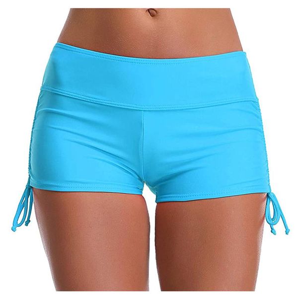 

gym clothing women running high waist bikini bottoms swim briefs beach shorts ruched bottom bottomed sports safety drawstring yoga, White;black