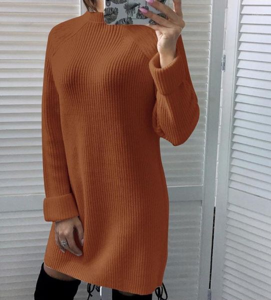 

women's sweaters autumn winter long sleeve dresses for women turtlenecks plus size dress vestidos, White;black