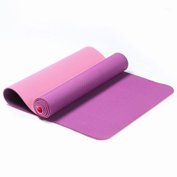 

183cm*61cm 6mm 6 colors non-slip fitness pilates exercise sport double-sided yoga mat1