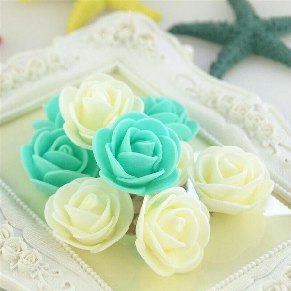 

decorative flowers & wreaths mini foam artificial roses fake 500 heads buds wedding party home decor