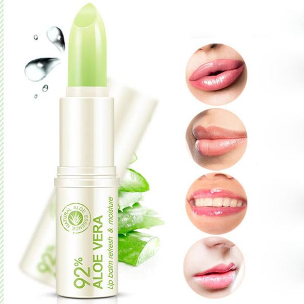 

lip balm natural aloe vera moisturizing colorless refine repair wrinkles winter lips care fo sale