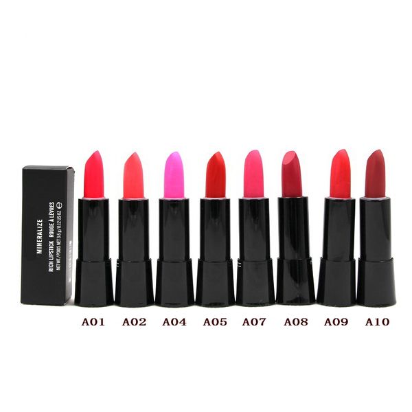 

makeup rouge lipstick mineralize rich lipsticks long-lasting easy to wear coloris wholesale makeup lip stick