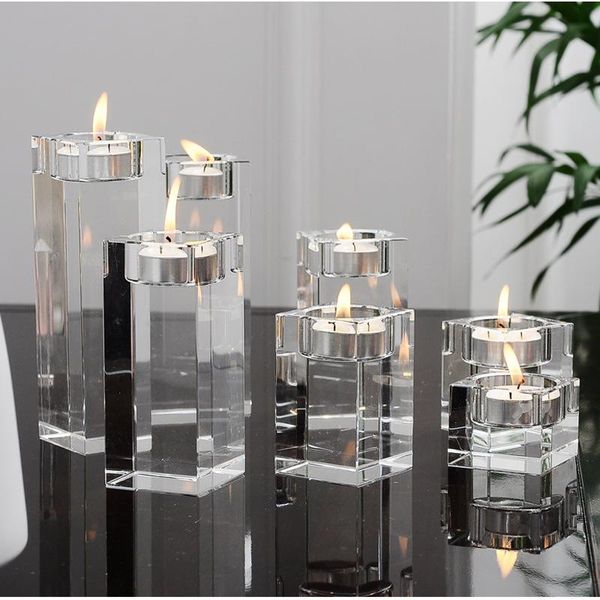 

candle holders home decorations candlestick wedding idea k9 crystal holder table centerpieces bar coffee shop