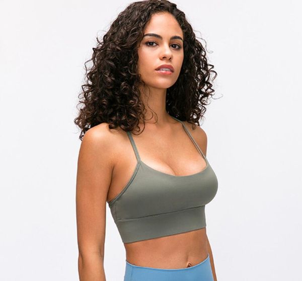 lu20 Бюстгальтер в Y-образном стиле Бюстгальтеры для йоги Quick Dry Push Up Camisole Tank Tops Woman Gym Underwear Fahion Sexy Camis