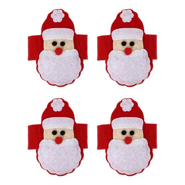 

napkin rings 4pcs santa claus modeling banquet christmas style buckles