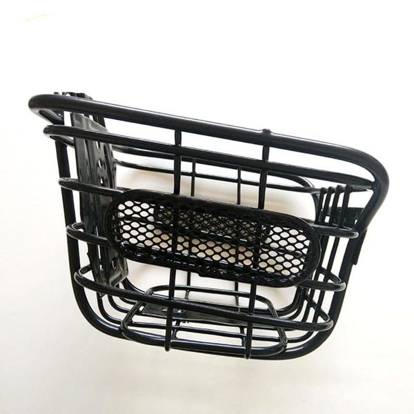 

cycling bags none cuboid steel wire front black basket bike accessories bicycle mountain