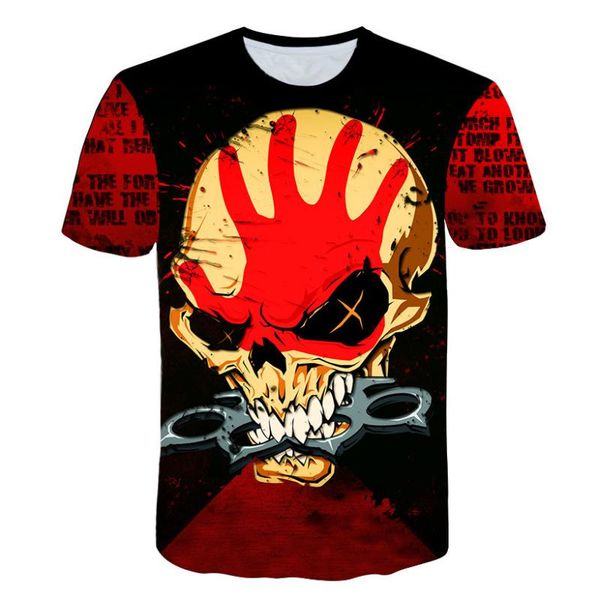 

men's t-shirts 2021 skull men skeleton t-shirt red punk rock gun t shirts 3d print vintage gothic mens clothing summer white, White;black