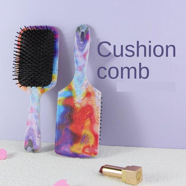 

hair brushes home salon printed airbag comb hairdressing and smooth nylon air cushion tool spot, Silver