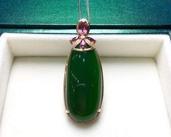 

lockets 18k gold inlay and tian biyu dan face pendantj08#, Silver