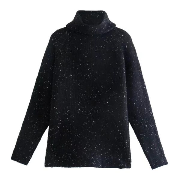 

women's sweaters maxbutti women england style fashion pullovers simple winter snow turtleneck pull femme loose warm, White;black