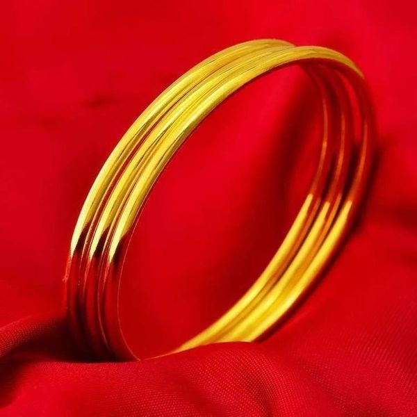 

hand catenary brass gold plated face thin round wedding euro gold plated jewelry bracelet women's bracelet gift for mother, Golden;silver
