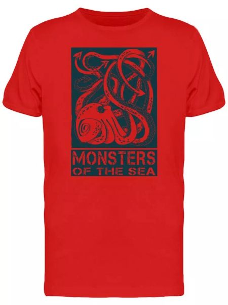 

Monsters Of The Sea Octopus Men's Tee -Image by Shutterstock, White;black