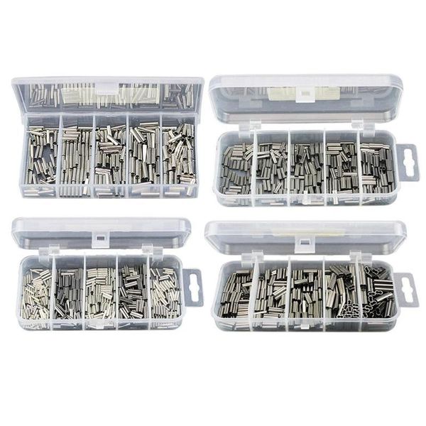 

fishing accessories barrel crimping sleeves line wire leader copper tube connector