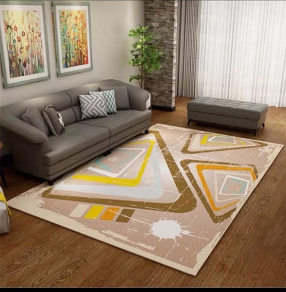 

carpets simple abstract fashion sofa lving room 3d carpet coffee table mat bedroom rectangular rug can be hand-washed yoga pad