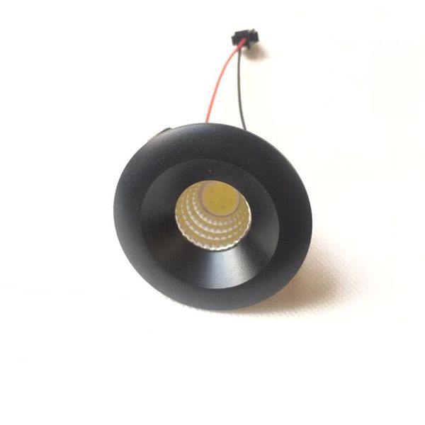 

2021black frame 4pcs/lot led mini cabinet spotlight 3w diameter 48mm 230v recessed ceiling no flicker spot lights for home light