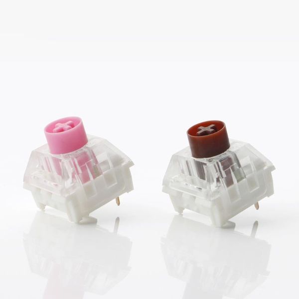 

keyboards kailh box switch silent red pink mute brown axis for customized mechanical keyboard 3 pins gaming linear tactile