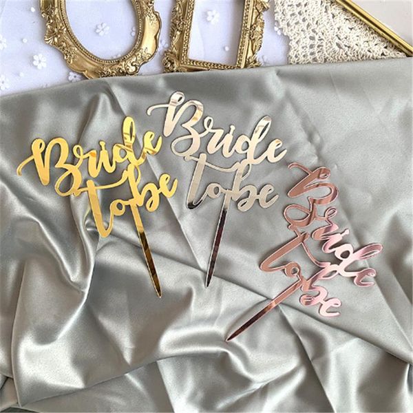 

party decoration bride to be1pcs the wedding acrylic cake er theme bridal shower