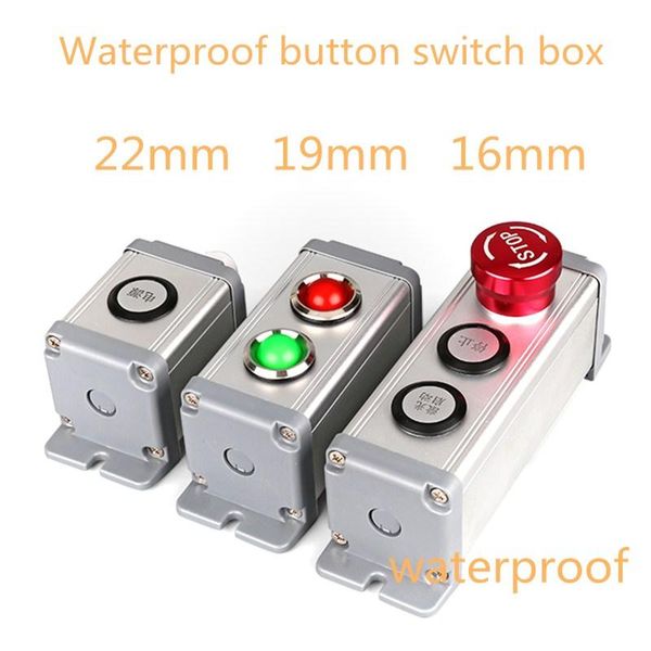 

smart home control 1pc aluminium alloy waterproof dust-proof metal push button switch outdoor terminal connecting mounting box base 1 2 3 4