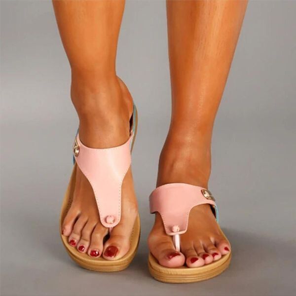 

slippers women bohemian ethnic flat round head casual flip-flops shoes chaussons pour femme zapatos de mujer, Black