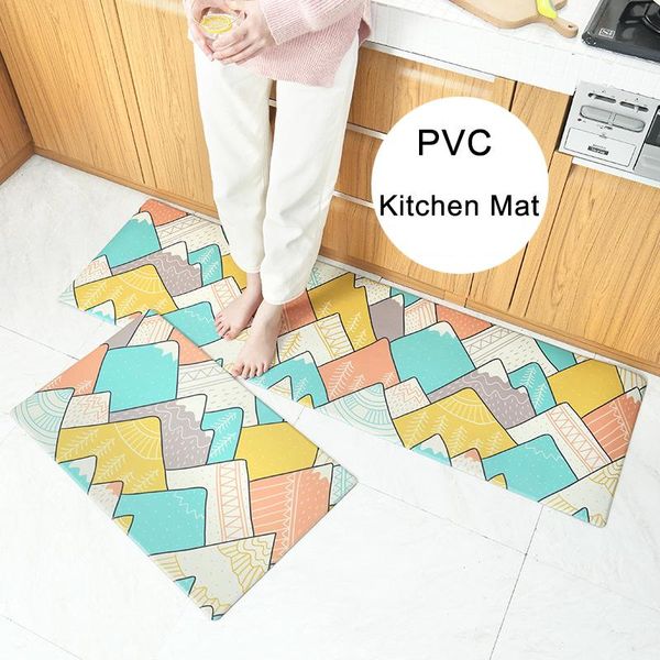 

carpets long pvc kitchen mat waterproof bath carpet floor floral entrance home doormat modern rug mats bedroom tapete