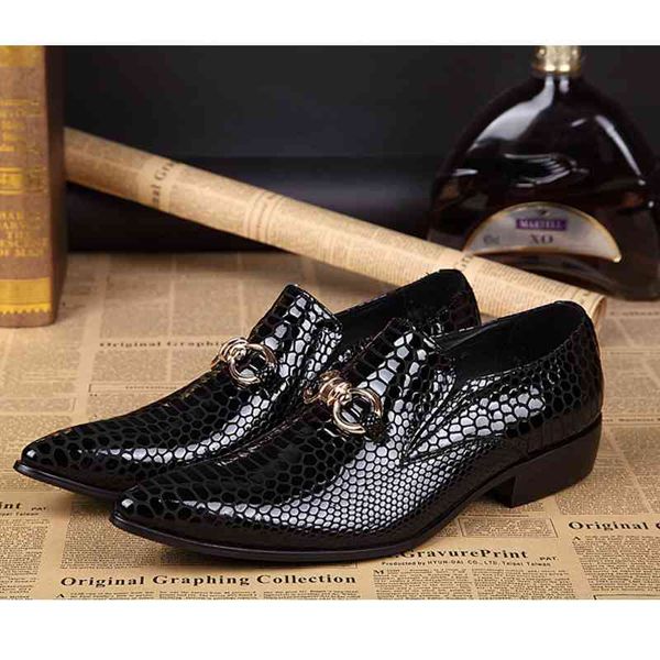 

dress shoes summer men's youth office elegant pointed toe leather shoes british formal wedding b5c4, Black
