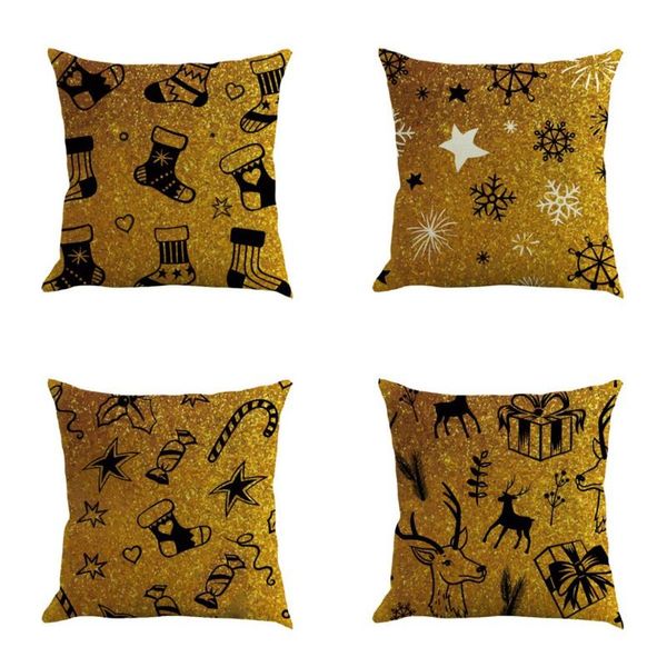 

cushion/decorative pillow cotton christmas pillowcase cushion cover xmas ornaments decor for home year 2021 navidad noel f9