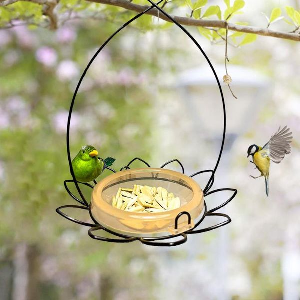 

other bird supplies hummingbird feeder hanging metal iron flower shaped outdoor balcony courtyard nuts seeds holder container