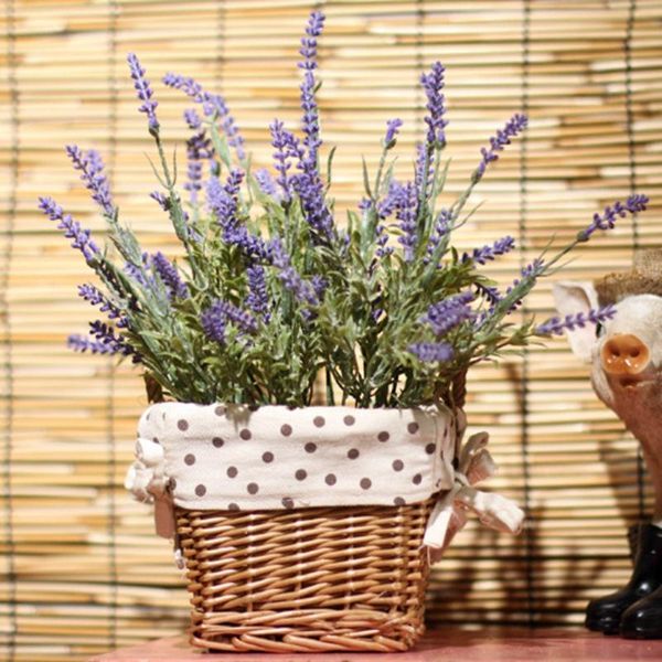 

storage baskets hand-woven basket wicker square rattan small straw woven debris