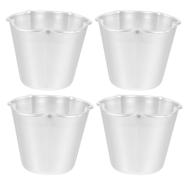 

disposable cups & straws 4pcs pudding molds baking cake dessert home tools for