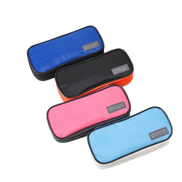 

pencil bags bag creative stationery 3 layers zipper simple waterproof lovely middle school students