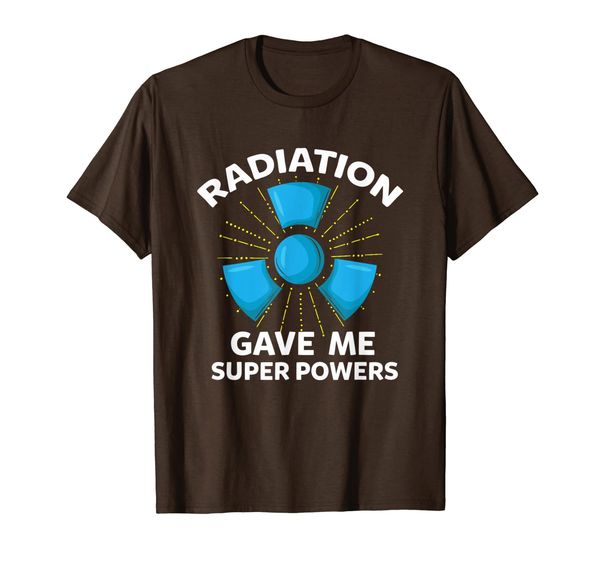 

radiation gave me superpowers funny tee gift, White;black