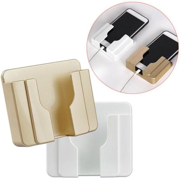 

practical phone charging bracket universal bedside wall shelf holder ipad mount creative mobile stand frosted cell mounts & holders