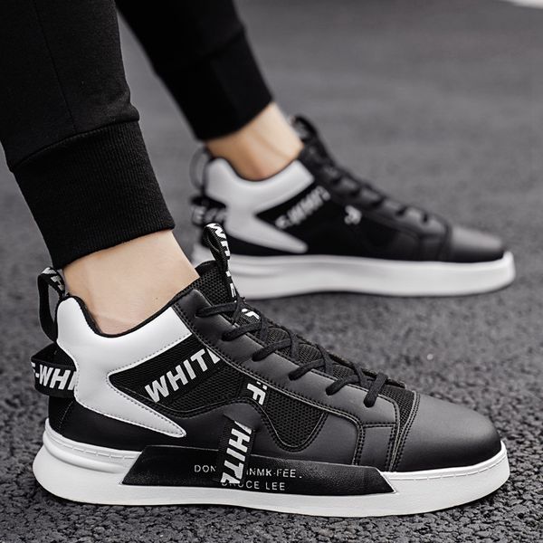 

shoes men's high 2020 new autumn board shoes for men, Black
