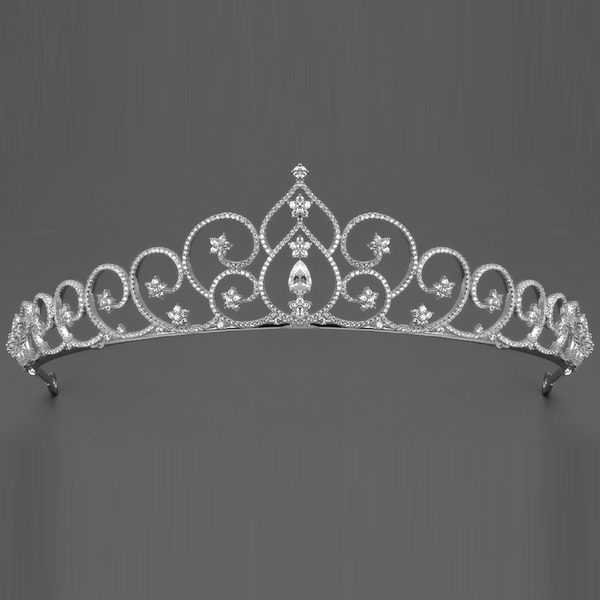 

bridal veils royal bride crowns gold silver wedding tiaras hair accessories, Black