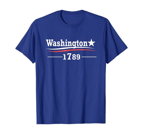 

president george washington campaign shirt 1789, White;black