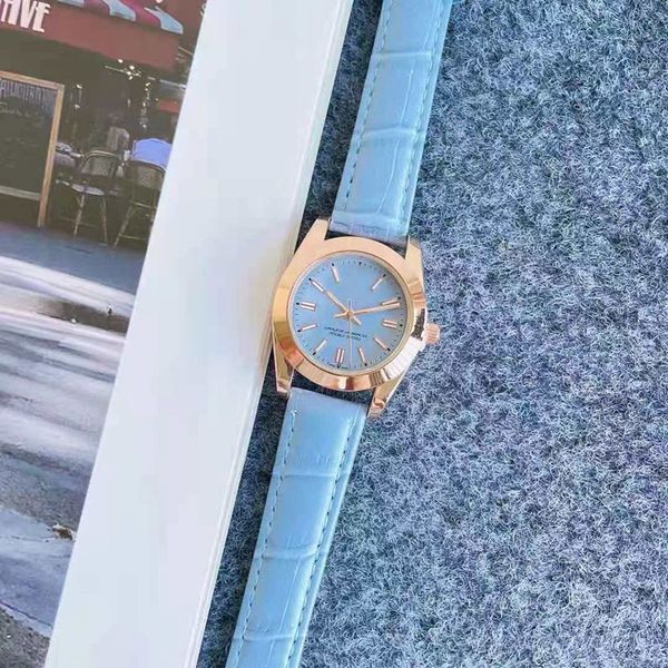 

2021 new arrive three stitches luxury womens watches quartz watch brand designer clock leather strap women fashion accessories style, Slivery;brown