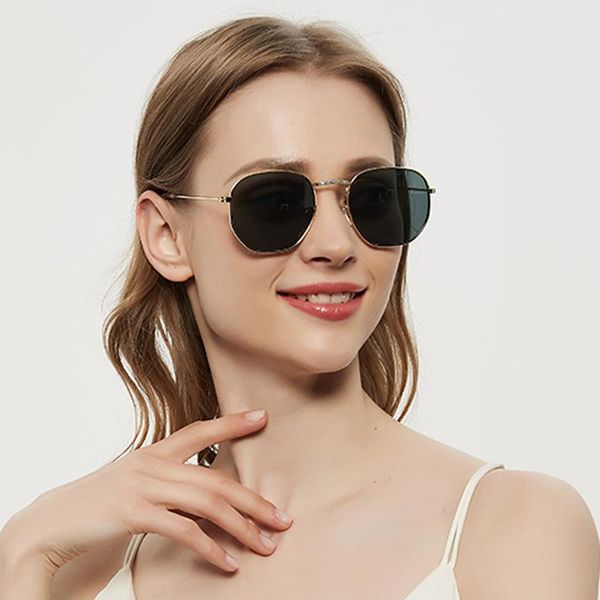 

sunglasses 2021 luxury vintage mirror brand designer women/men classic round outdoor sun glasses uv400 gafas, White;black