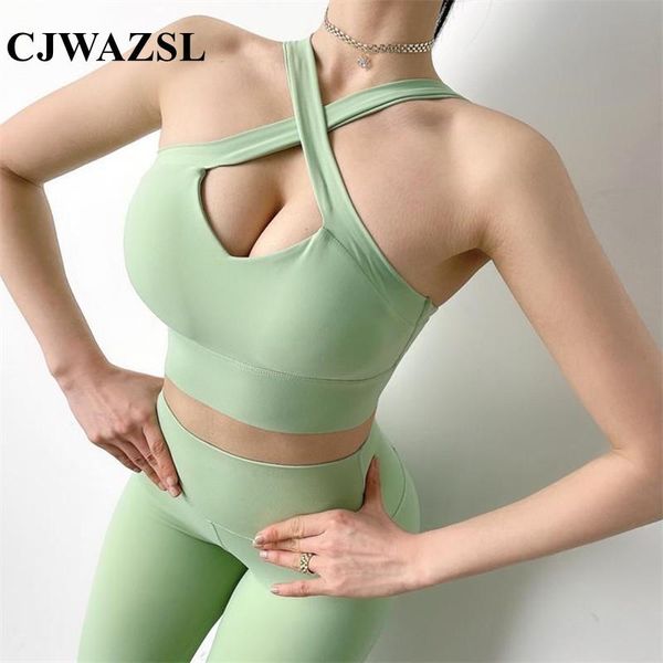 

women's yoga back sports underwear gym training fitness running push-up gather shockproof bra sportswear outfit