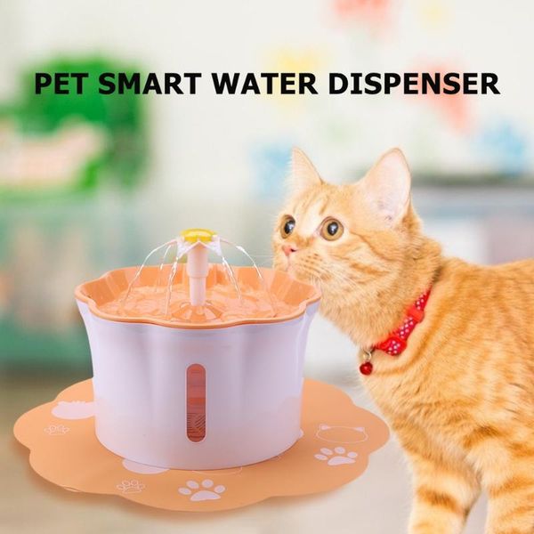 

2.6l automatic pet water fountain silent drinking electric dispenser feeder bowl for cats dogs multiple pets cat bowls & feeders