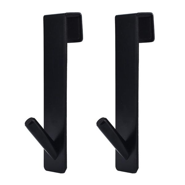 

hooks & rails 2pcs removable metal hangers single mental storage racks stainless steel