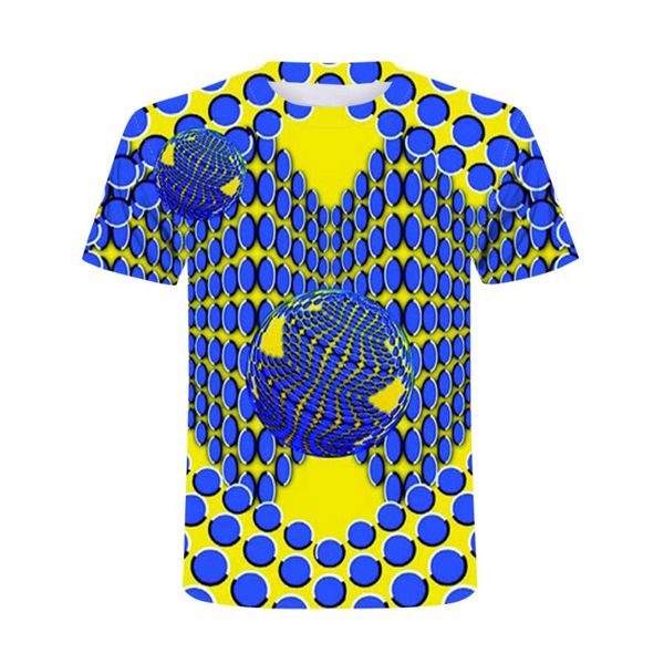 

men's t-shirts 2021 3d printing abstract pattern short-sleeved round neck everyday casual t-shirt, White;black