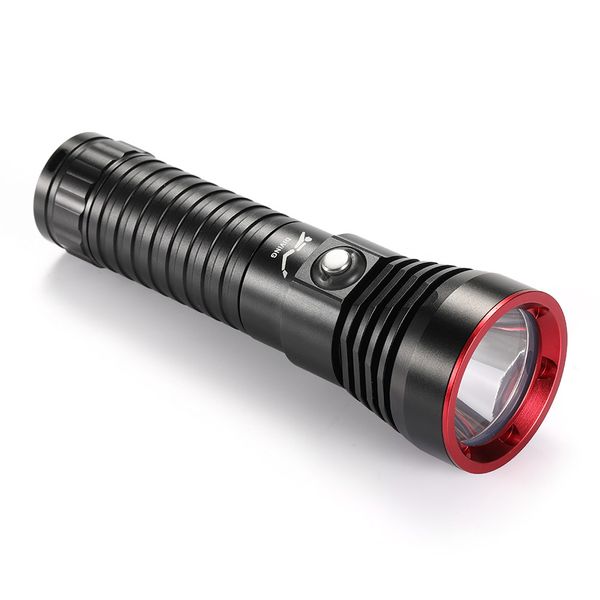 XHP70.2 Mergulho Flashlight Profissional Dive Torchas P50 Subaquático 100M À Prova D 'Água LED Branco / Amarelo Encher Light Tocha Lanterna S70