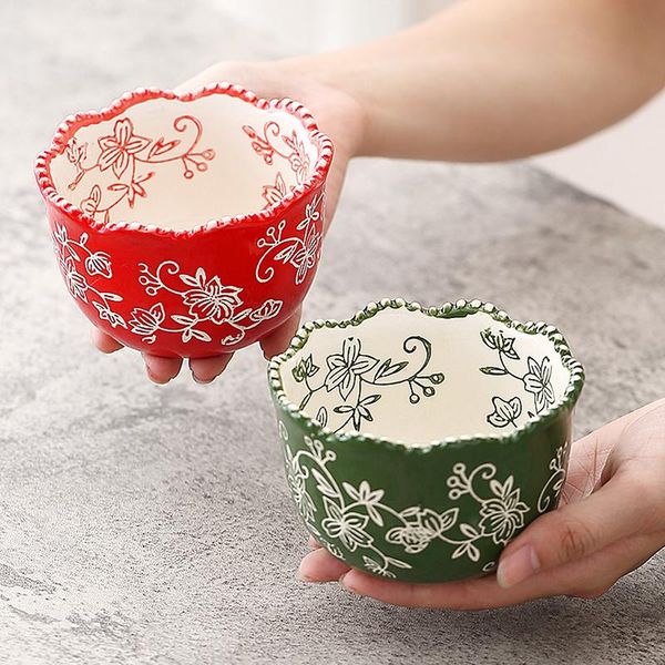 

bowls children rice bowl for baby ceramic porcelain creative small soup noodle container salad home tableware crafts decor