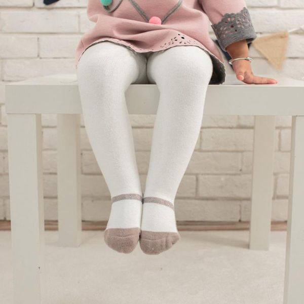 

footies autumn winter pure cotton warm baby pantyhose pants leggings clothes wholesale 0-6 years, Blue