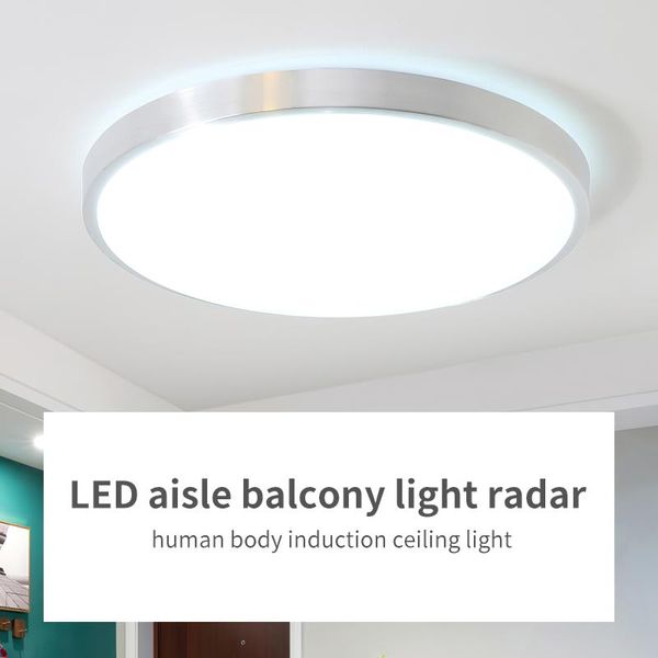 

ceiling lights 12w/18w pir motion sensor/sound control led lamps radar induction surface mounted mordern light