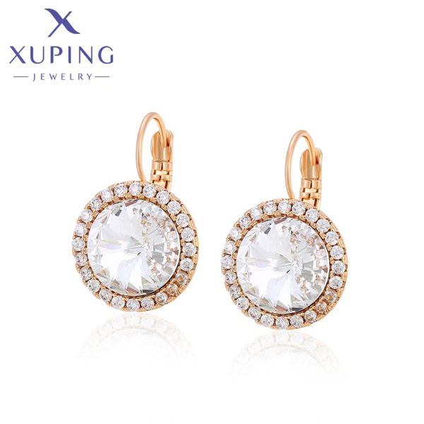 

stud xuping jewelry fashion arrival gold color crystals earrings for women christmas gift 10529085, Golden;silver