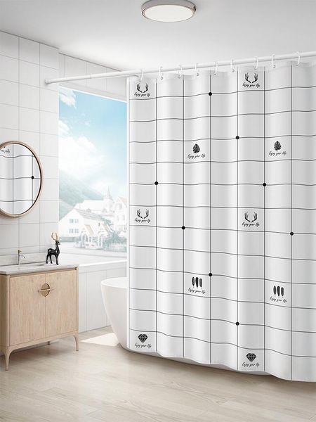 

shower curtains anti-mildew waterproof curtain separate washable white aesthetic douchegordijn rideau de douche bd50yl