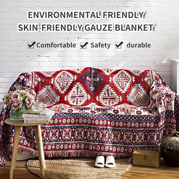 

blankets europe style sofa blanket with tassel bohemian lounge bed plaid tapestry bedspread women outdoor beach sandy towels cape