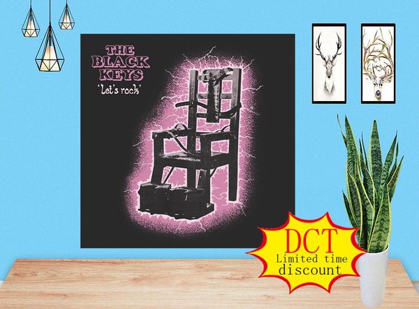 

black keys lets rock album poster rap music cover silk art print
