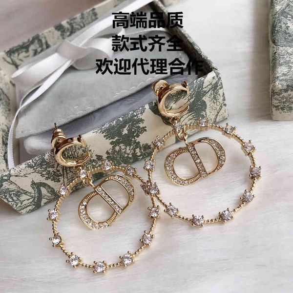 

factory specials aa big circle 925 silver needle female earrings, Golden